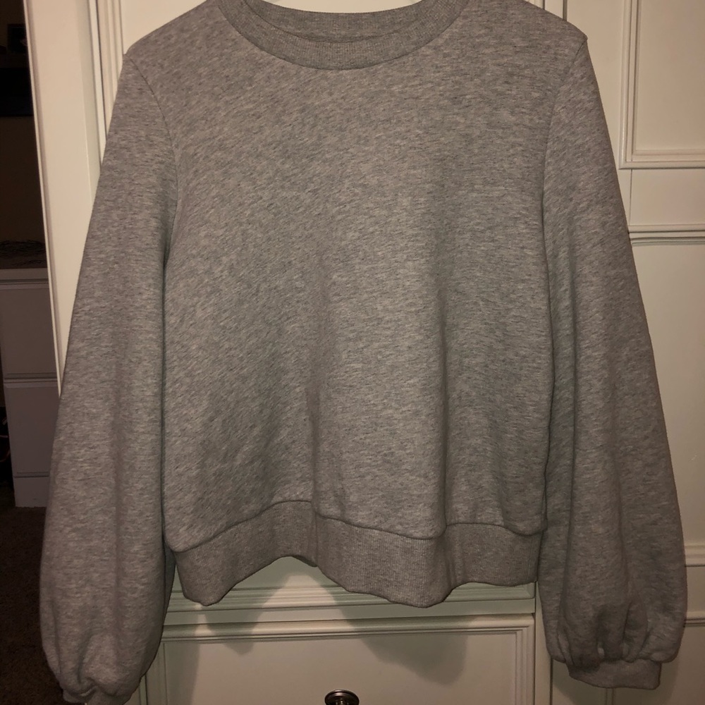 Classic oversized Grey Crew-Neck